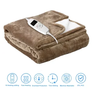 50*60” Electric Heating Throw Blanket PTC Element Cover Body Warmer for Household Use Air Conditioning Parts