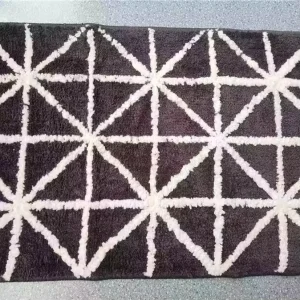 50*80cm Bath Mat Geometric Mat Bathroom Rug Entrance Floor Mat Anti Slip Tufted Bathmat Carpet Rug TPR Backing