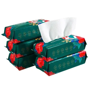 50 Count Disposable Pearl Skin Care Face Towels Thickened Cotton Tissue for Home and Bath Use Spa Beauty Product