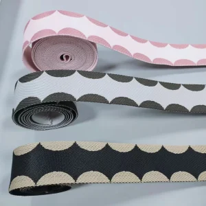 50 mm Colorful Jacquard Cotton Polyester Webbing Canvas Belt Bags Straps Hats Decorative Accessories