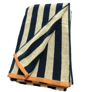 500GSM 100% Cotton Jacquard Striped Beach Towel Custom Design Terry Thick Quality Hotel Bath Towels