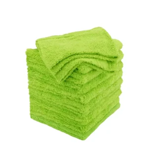 500GSM Edgeless 16×16” Microfiber Towel Coral Fleece Plush Towel for Car Drying Absorbent Microfiber Car Wash Towel