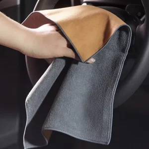 500GSM Suede Coral Fleece Microfiber Car Towel Professional Detailing Wash Drying Cleaning Cloth Bulk Factory