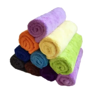 500Gsm Super Absorbent Edgeless Microfiber Car Towel Soft Plush Coral Fleece Towel for Car Detailing Cleaning Drying