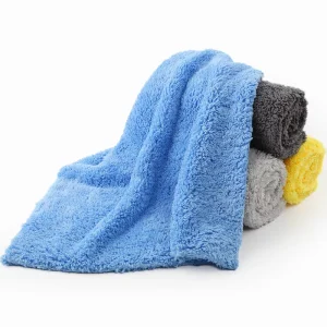 500gsm Coral Fleece Edgeless Microfiber Towel Auto Cleaning Quick Dry Absorbent Car Care Cleaning Car Drying Towel