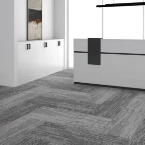 500mm Multi Color Vertical Strip Modular Carpet Tiles Factory Supply Anti-stain Wear Resistant Square Floor Mat