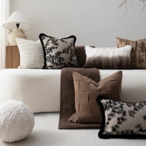 50cm*50cm Decorative Wabi Sabi Pillow Suitable for Hotel Bed Model Room Living Room Sofa Pillow Cushion