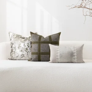 50cm*50cm Light Luxury Decorative Pillow Suitable for Villa Hotel Bed Pillow Cushion