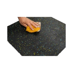 50cm Rubber Large Anti Slip Free Weight Zone Pad Black Bike Carpet Treadmill Mat Durable Workshop MAT