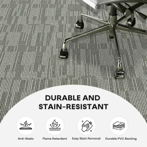 50cmx50cm Carpet Floor Tiles Polypropylene Cut Pile Modular Carpet Tiles for Home