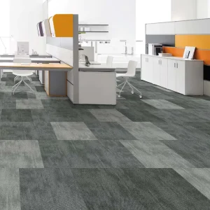 50x50cm Heavy Duty Self Adhesive Carpet Tiles Black Grey Charcoal Nylon Stripe Corridor Carpet Tile
