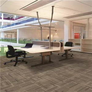 50x50cm PP Office Carpet Tiles Bitumen Backing PP Carpet Wear Resistant Commercial Modular Floor Carpet Tiles