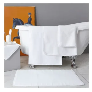 50×70 Hotel Cotton Bath Mat Cotton Hotel 300 350 400 450 Gsm Non slip Bath Mat Rug Bath Mats for Tub