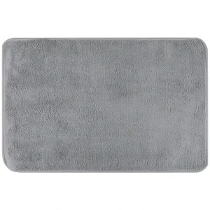 50x80cm Short Pile Bath Mat Super Absorbent Soft Microfiber Bathroom Rug Non Slip Machine Washable Floor Mat for Shower & Tub