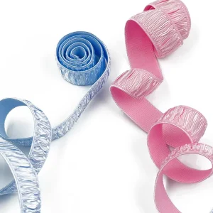 5187 15 High Elastic Soft Ribbed Elastic Shoulder Band Anti Slip Adjustable Flexible Webbing for Sports and Underwear