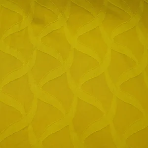 5221 Woven Polyester Jacquard Cut-out Fabric With 3D Cut Flower Patterns