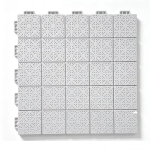 52x52cm 25-Lattice Soft Joint Interlocking Suspended Floor Tiles for High-End Kindergartens
