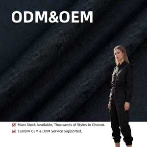 55 Colors in Stock 100% Polyester Wash Free T4 T8 Series Workwear Fabric 3/3 Twill Weave Industrial Uniform Workwear Fabric
