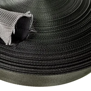 55MM 50MM 45MM 32MM Black Nylon Tubular Webbing