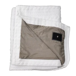 5G Anti Radiation EMF Protection Knitted Plain Cotton Shielding Grounding Blanket for Home Use