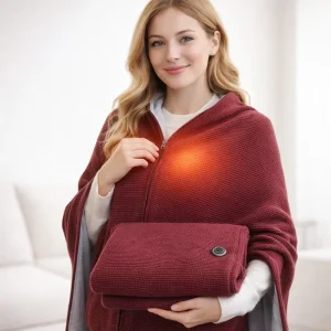 5V USB Powered Wireless Heated Blanket Machine Washable Electric Blanket 6 8 10 Heating Zones Women Mom OEM
