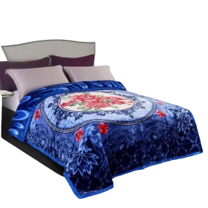 5kg 2 ply Extra Soft Warm Comfortable Fashionable Thermal Weighted Reversible Raschel Blanket for Bed