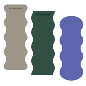 5mm Thick PU Non Slip Yoga Mat Wavy Oval Pilates Studio Arch Exercise Mat Home Natural Rubber