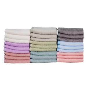6 Pack Organic Bamboo Baby Wash Cloths Newborn Bath Face Towel Natural Baby Washcloths