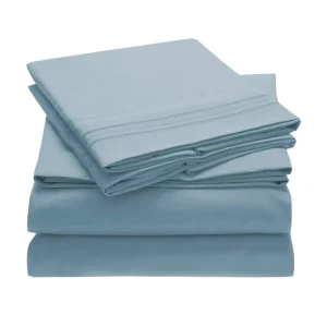 6 Pic Bed Sheet Sets 4 Pillow case Fitted and Flat