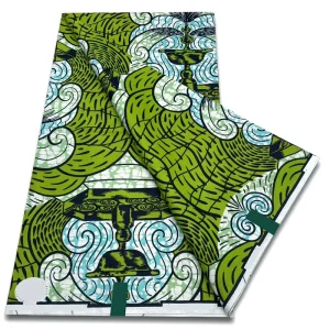 6 Yards 100% Cotton Soft Material African Wax Print Design Ankara Wax Fabric for Wedding Dress