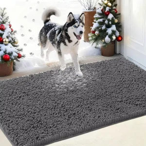 60*90cm Bathmat Thick Soft Absorbent Rubber Backing Quick Dry Microfiber Chenille Mats Washable Rugs for Shower Floor
