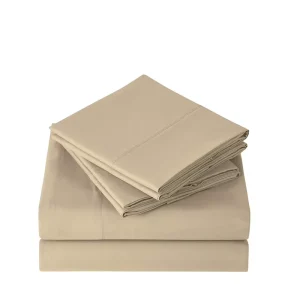 60% Bamboo Fiber 40% Cotton Eco Friendly Bamboo Bed Sheets Flat Fitted Sheets Set 4 Pieces Bamboo Bedding Set