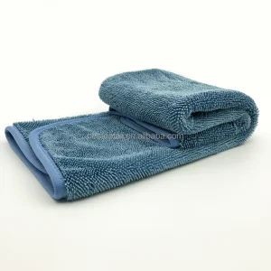 600 GSM 50×70 cm Car Accessories Lint Free Absorbent Quick Dry Microfiber Twisted Loop Drying Towel for Car Wash Auto Detailing