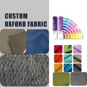 600D Cationic Jacquard Abrasion Resistant Polyester Oxford Fabric for Handbags Luggage Home Textile