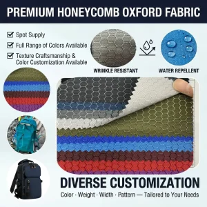 600D Football Pattern Jacquard 100% Polyester Waterproof Oxford Fabric for Handbags Backpacks Luggage Tents