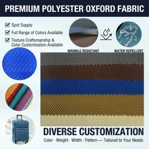 600D Jacquard Abrasion-Resistant 100% Polyester Oxford Fabric for Handbags Luggage Home Textile Bags