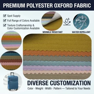 600D PU Coated Jacquard Abrasion Resistant Polyester Oxford Fabric for Handbags Backpacks Luggage Tents