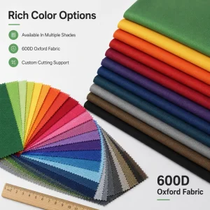 600D Polyester Oxford Fabric PU Coated Waterproof Plain Weave Tear Resistant Durable Bag Luggage Tent Outdoor Material