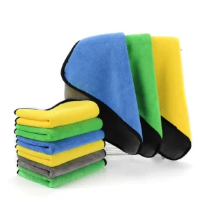 600GSM 40*40cm Car Microfiber Coral Fleece Dusting Cleaning Cloth Car Cleaning Towel Scratch Free Car Wash Towel