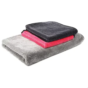 600GSM Auto Detailing Large Single Side Twist Pile Microfiber Twisted Loop Car Drying Towel for Car Wash