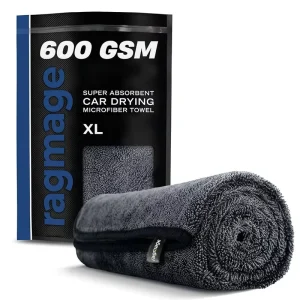 600Gsm Duty Plush Single Sided Microfiber Drying Towel Twisted Loop Custom Logo Pack Auto Care Detailing Car Wash Towel