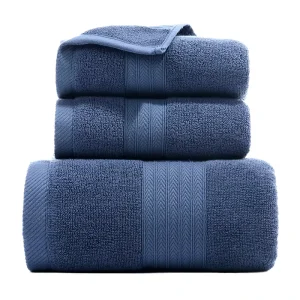 600gsm Cotton Towel Set Customized Solid Color Soft Absorbent Premium Luxury Towels for Adults 70x140cm