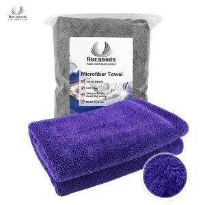 60X90Cm Microfiber Cloth Twist Loop Car Wash Drying Towel 80/20 Fiber Car Towel 60X90 Micro Fiber Car Drying Towel