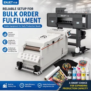 60cm DTF Printer PET Five Heads Film Heat Transfer DTF Printer Heating T Shirt Printing Machine for All Fabric
