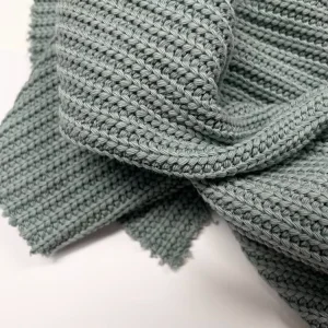 60%cotton 40%polyester 480gsm Stock Knit Rib Hacci Fabric for Sweater