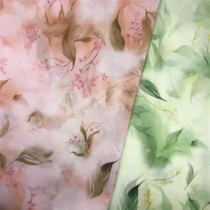 60s Combed Cotton Active Printed Fabric Large Floral Design for Girls Dresses Pillow Upholstery Use Woven Direct Manufacturers