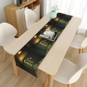 621079 Table runner 1pcs Table Runner 1pcs Tablecloth Party Maker Ramadan Supplies
