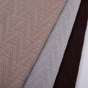 66% Polyester 28% Rayon 6% Spandex Jacquard Knitted TR Thick Women Clothing Fabrics for Garment