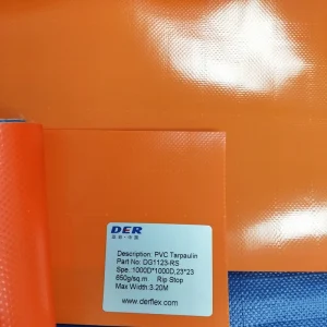 680GSM Heavy Duty Ripstop PVC Tarpaulin Waterproof Anti UV Industrial Fabric Coating