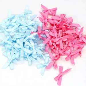 6mm Butterfly Bow DIY Handmade Polyester Decorative Accessories for Underwear Mini Bow Birthday Halloween Christmas